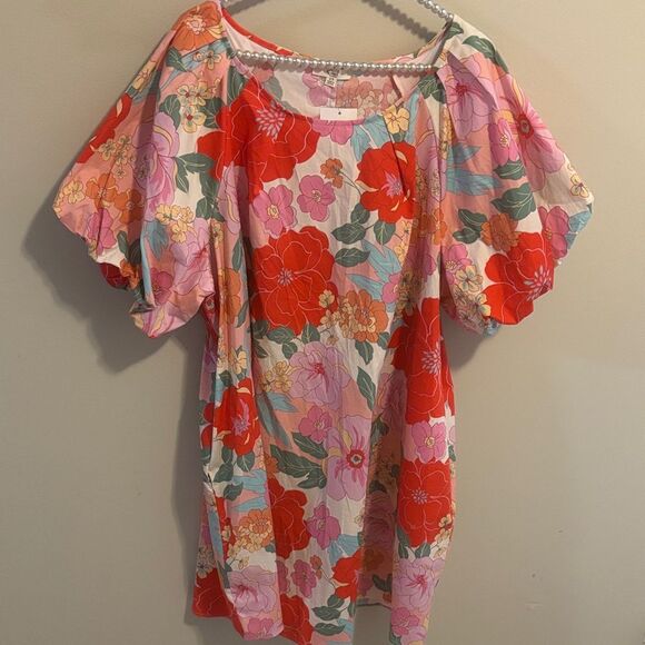 Easel Floral Dress nwt size 2x - Picture 2 of 6